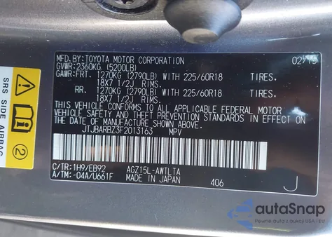 2015 Lexus Nx 200T F Sport z USA, uszkodzony, nr VIN JTJBARBZ3F2013163